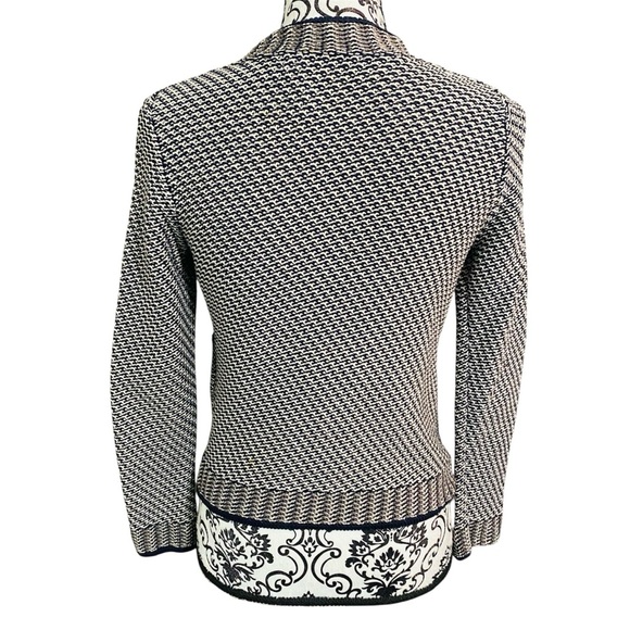 Karen Millen Woven Textured Zipper-front Jacket Sz-1 - Picture 3 of 7